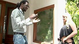 Watch this gorgeous blonde teen take interracial monster cock deep