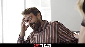 Stepdaughter Offers Pussy Ride To Cheer Up Stepdad's Rough Day