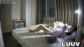 real girlfriend films homemade bedroom video for lonely fans