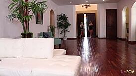 Dumped Brunette Fingers Licks Blonde Friend in Scissoring 69 Frenzy!