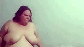 huge thick cock hunk pounds ssbbw chubby pregnant milf wife deepthroat tits cum covered blowjob 👅🍆💦