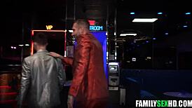 Stepdaddy Bursts Cum Facial on Aubree Gold's Face Cheating Wife Deepthroat Ride