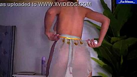 eva warenn teases small tits in sexy lingerie dancing ass wiggling wildly