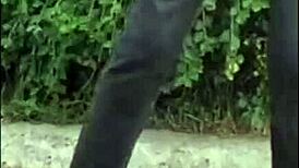 curvy latina milf elza's huge tits bounce sweetly in lingerie