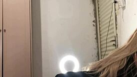 Brunette Fuck Doll's Tight Ass Pounded Deep in Homemade Anal Toy Session While Wife's Away