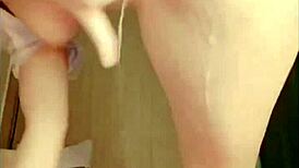 waves of squirting ecstasy flood out as she fingers her soaking pussy endlessly