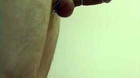 exotic dancer in cage hits amazing orgasm with dirty toy play