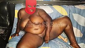 bbw munches gardener's huge dick then rides him outdoors