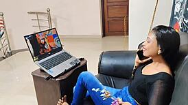 Neha Sucks Husbands Friend Dick After Sexy Movie Then Rides in Missionary Cowgirl Rough Sex