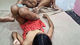 Latina amateur brunette gets fucked hard by young student in pov