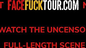 two gorgeous blondes sharing this big dick deepthroating turns so sloppy