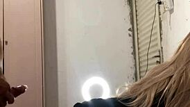 Brunette Fuck Doll's Tight Ass Pounded Deep in Homemade Anal Toy Session While Wife's Away