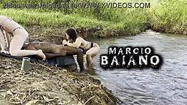 hey you watching sexo ao ar livre by the river i got two hotties sucking then creampied eliane furacao lorrany exotica