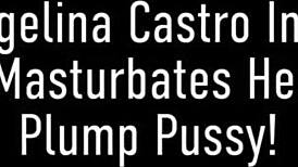 i finger my hairy plump pussy in camo latina angelina castro masturbates hard