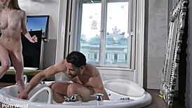 Naughty MasseuRs Lure Nata Ocean into OILED FFM Threesome GP3094