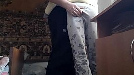 brunette lesbians mix gentle licks with hard spanks