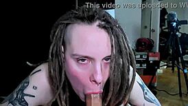 Muscular bodybuilder uses tight teen pussy like meat after throat fuck