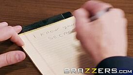 Raven Bay Takes Markus Dupree's Anal in Office with Stockings and Buttplug