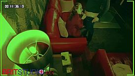 Voyeur student spies teacher fucking in panties and pantyhose during party