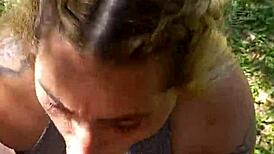 chubby blonde goddess sloppy deepthroats bbc morning facial cum swallow breakfast