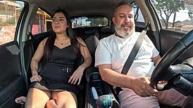 I can't believe Alice Gomes is spreading her juicy Brazilian ass for anal creampie in the car! 😍🍑💦