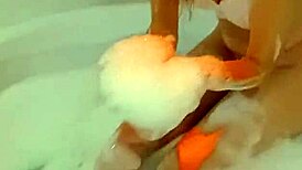 dancing and chilling out in the motel hot tub