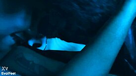 Sexy Latina BBW's Feet Make Fat Cock Explode in Cum