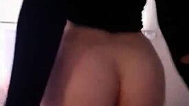 best girlfriend's juicy ass bounces wildly on my huge black cock