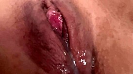 ninfeta gordinha spreads smooth latina pussy lips wide for solo tease and finger play