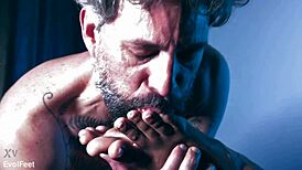 Sexy Latina BBW's Feet Make Fat Cock Explode in Cum