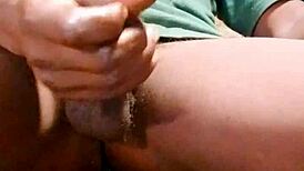 Homemade Handjob Strokes Massive Monster Cock For New Year 2025