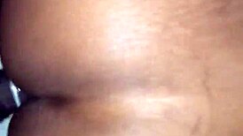 bald fat ebony teen flees from massive curvy cock