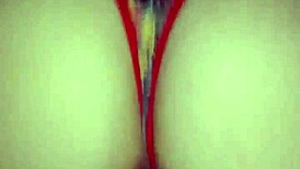 my stepsister slips into that new lingerie and teases her huge tits