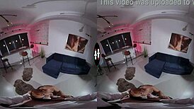 in this dark room vr i blow out candles while sucking hard cock pov style