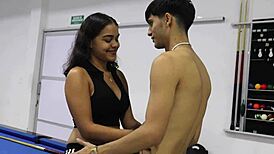 Perverted stepbro teaches latina stepsis pool then fucks her tight pussy 😈 deepthroat ride