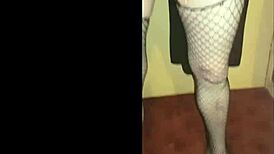 Blindfolded Crossdresser Swallows Girlfriend's Pee