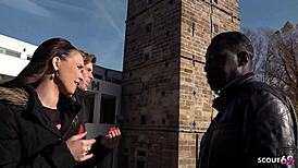 my skinny girlfriend ally style takes rough bbc anal while cuckold friend watches