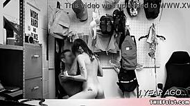 Cute Streamer Caught Stealing Pays with Tiny Pussy Pounding