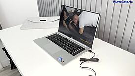 how does mature blonde krayana take that black anal creampie so deep?