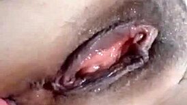 my hot friend masturbates her soaking wet pussy with dildo