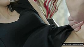 privatecastings newbie niana teases in lingerie before taking facial cumshot load