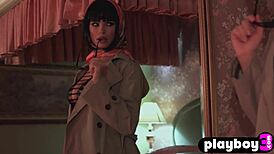 sexy milf julia logacheva strips to show big natural tits and ass