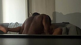 curvy latina girlfriend orgasms hard from boyfriend pussy licking and eating