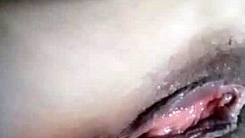 my hot friend masturbates her soaking wet pussy with dildo