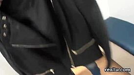 Wanna see perfect Czech teen ripped clothes and anal reamed in mall POV?