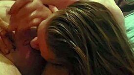 Sexy redhead deepthroats cock licks balls and teases ass