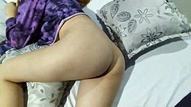 Stepdaughter's hogging my bed so I wake her with dick