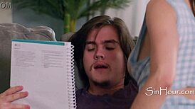 tutor catches student railing stepmom lexi luna hard!