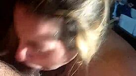 damn she got mad when i blasted hot cum all over his face