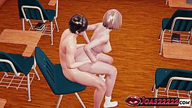 big titted college coed stacy in shiny pantyhose teases monster cock with thighjob then jumps wildly bouncing boobs for moans anal piledriver creampie 😍💦